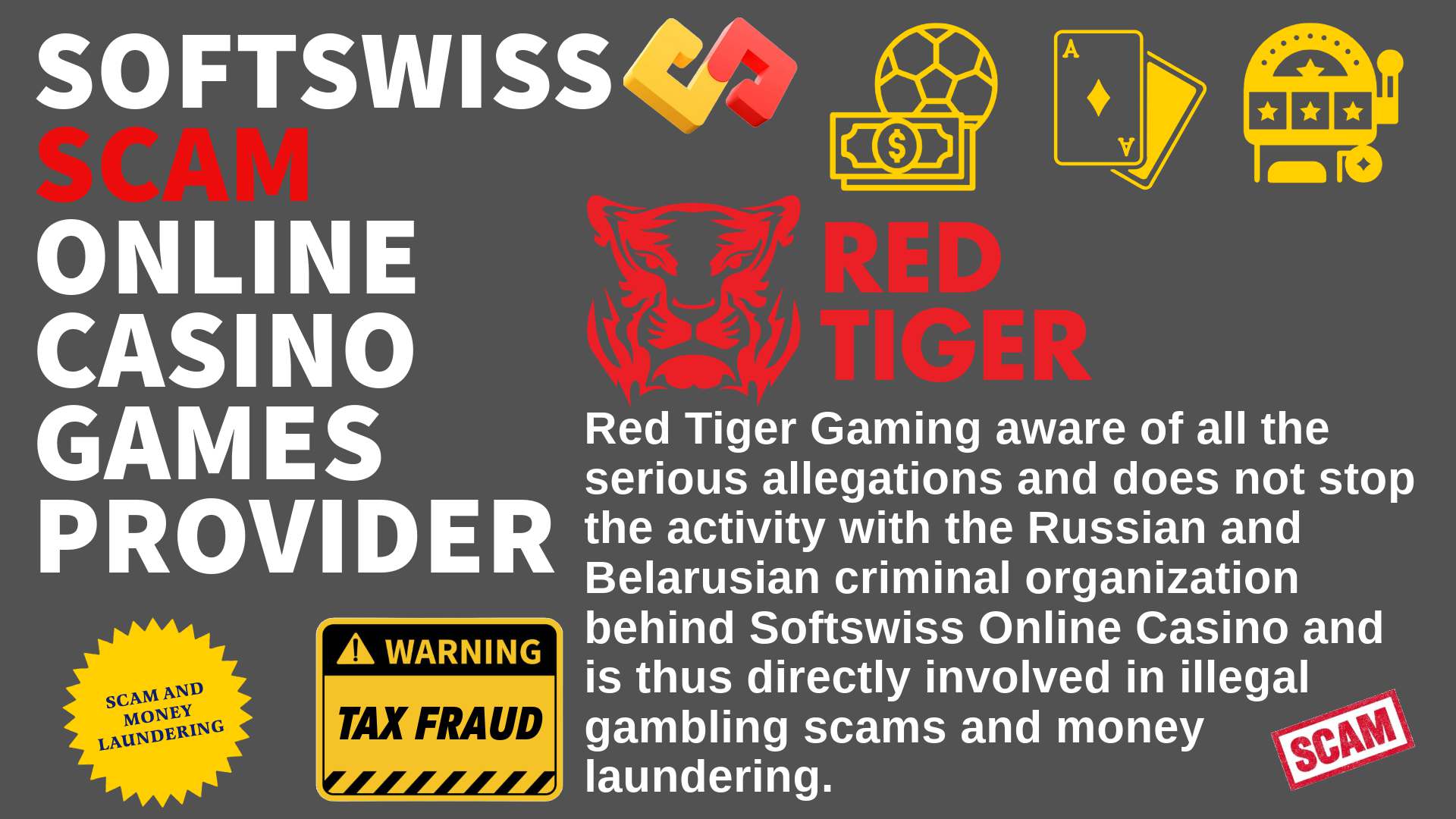 Red Tiger Gaming - softswiss scam - Casino by Softswiss